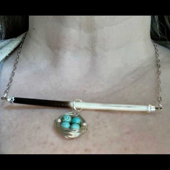 HANDCRAFTED Minimalist Back to Nature Necklace - Picture 4 of 7